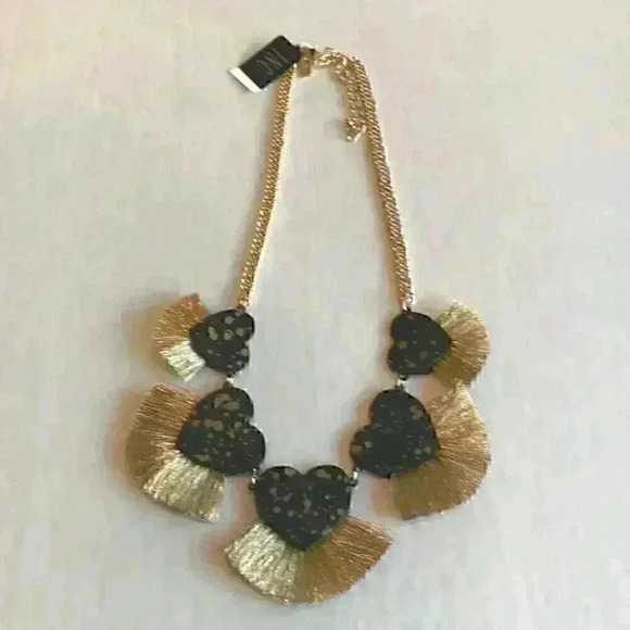 INC new gold resin hearts and gold tone n… - Picture 5 of 8